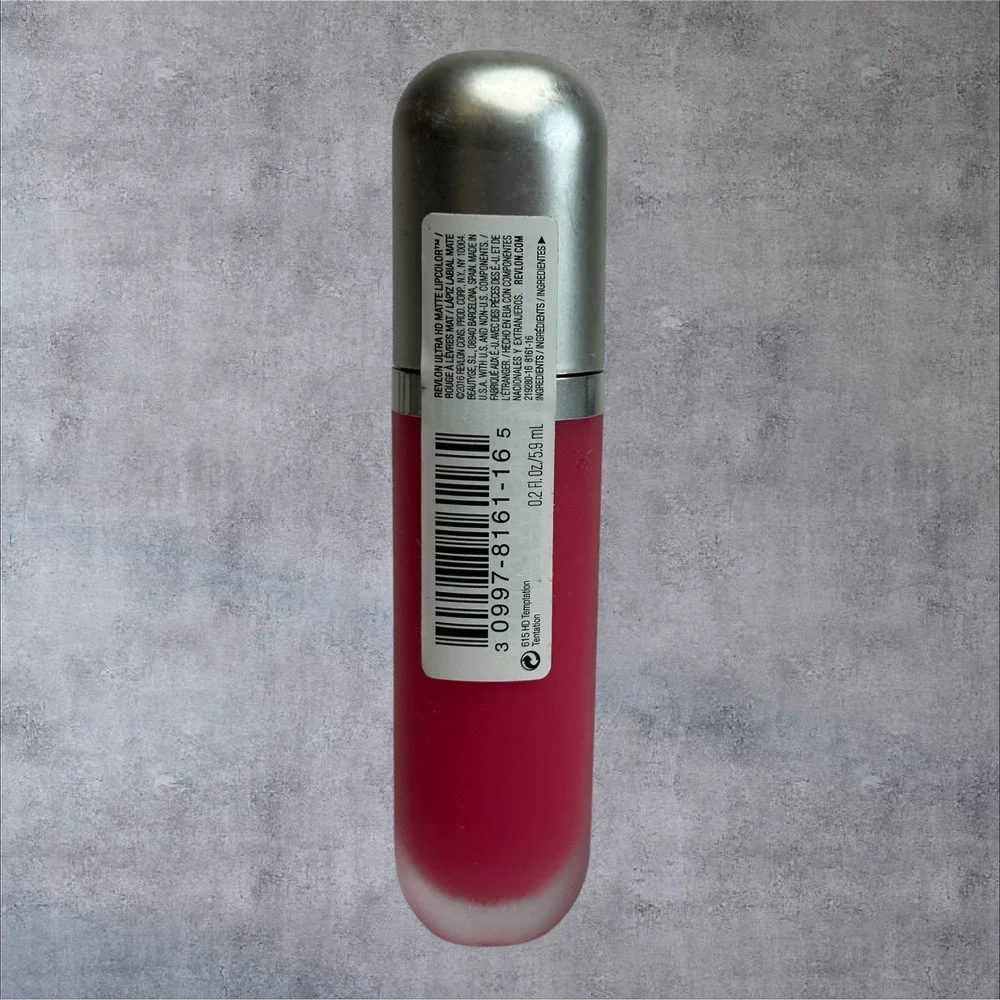 Revlon Ultra HD Matte Lipcolor Women 0.2oz 615 HD Temptation Pink Red New‎